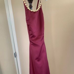 Open back party dress